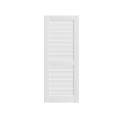 ZHOWI 24" x 80" 5-Lite Frosted Glass French Interior Door, Preassembled Solid Core MDF Slab, White, Hardware Not Included