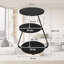 43cm W Metal Bedside Table