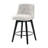 007-25" Swivel Bar Stools Set Of 2-Modern Counter Height Stools With Linen Upholstery&Button Tufted Back, Solid Wood Frame Barstools-189349766