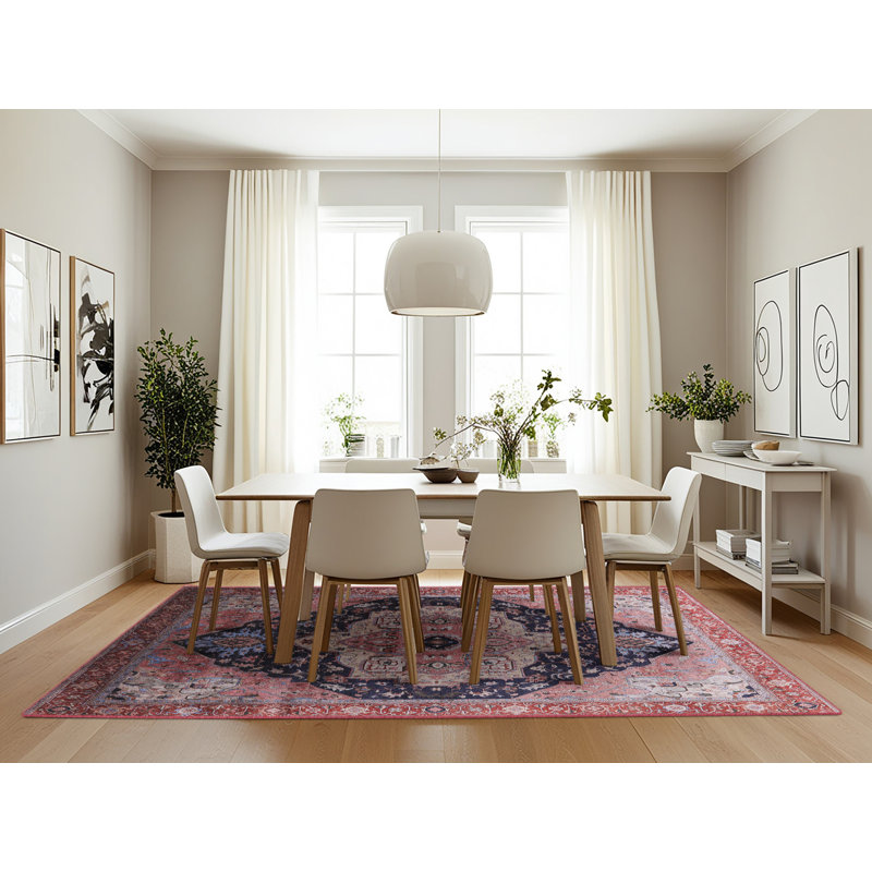 Tapis brun à motif oriental, Rectangle 7 pi x 10 pi