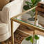 Table de bout en verre Elliss