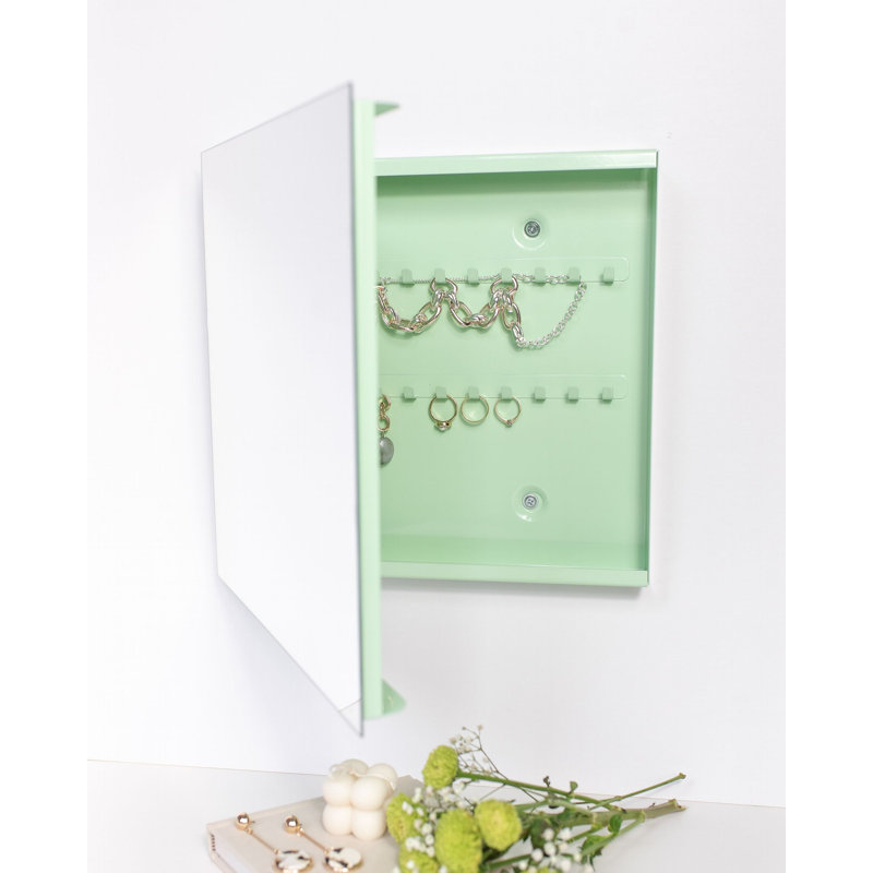 Metal Wall Organizer with Key Hooks