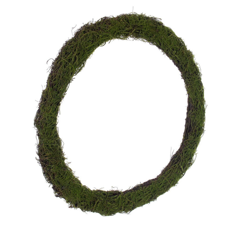 Vickerman 18"W Circular Twig Wreath. Made of natural twigs with a hint of artificial moss. .