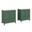 Ensemble de meuble-lavabo 60 po, double meuble-lavabo, double lavabo en céramique, tablette de rangement et tiroirs divisés-89698509