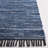 Abiram Hand Woven Denim/Cotton Rug in Blue/Black-23499788