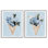 «Blue Flower Gift Bouquets», ensemble de 2 giclées encadrées, design par Lanie Loreth