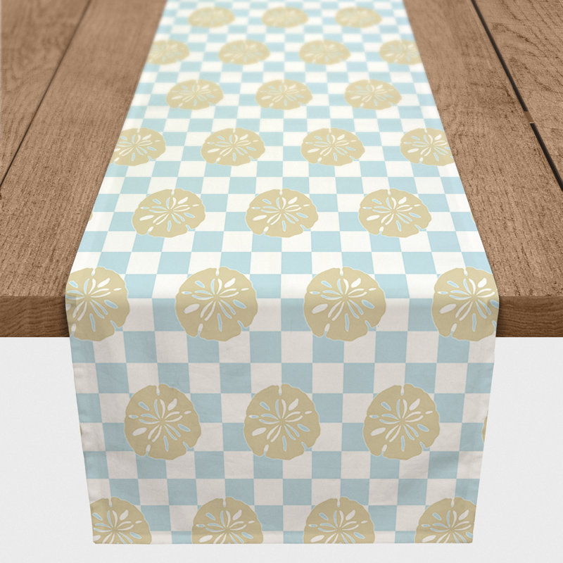 Chemin de table Sand Dollar Check 16 x 90, 90