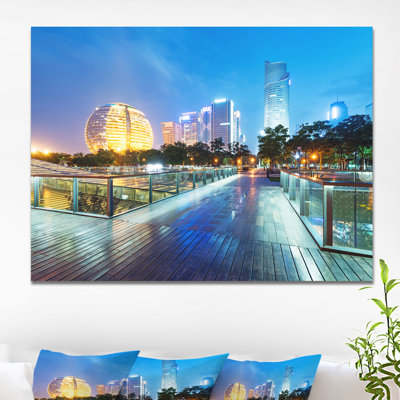 Gratte-ciels china hangzhou-impression sur toile