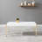 White & Gold Finish Coffee Table