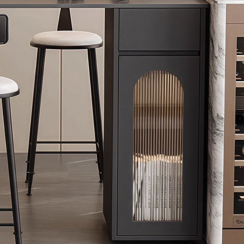 Table de bar moderne moderne de style italien, H 41,3 po x L 55,1 po x l 19,6 po