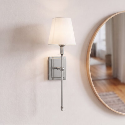 Applique murale câblée en fer 1 lumière