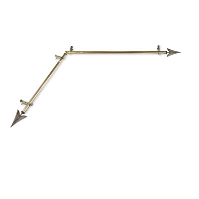 Estevan Stainless Steel 0.75'' Single Curtain Rod