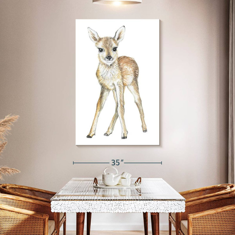 Baby Deer, 51" H x 34" W