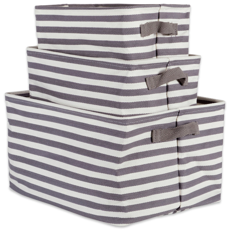 Heuer Laundry Set with Handles, Gray