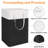 Laundry Basket 3-Pack, Laundry Hamper, Hamper With Handles, Collapsible Laundry Baskets, Waterproof Dirty Clothes Hamper, Towel Storage