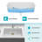 White Quartz Composite Drop-In Kitchen Sink 33x22 Inch – Large Single Bowl, Stain Proof, Durable Quartz