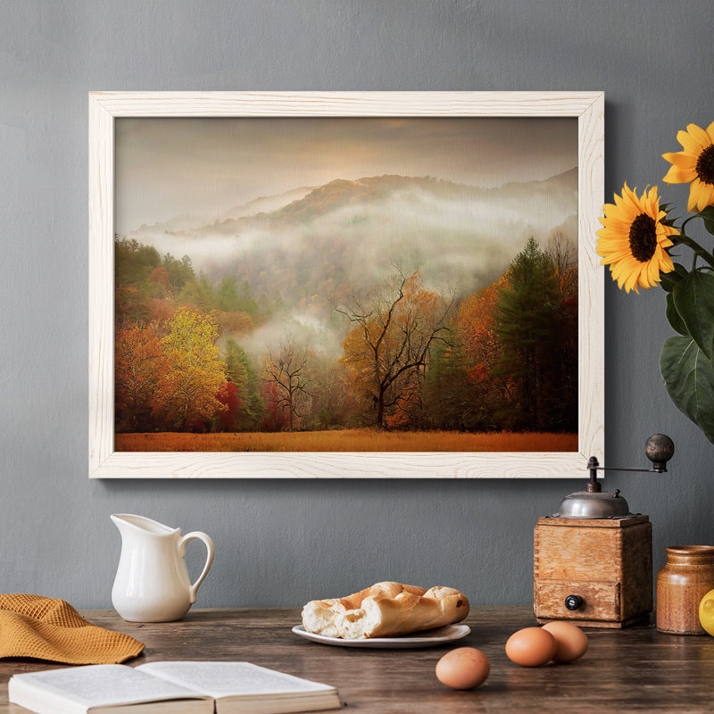 Photographie "Autumn Study Mist", reproduction d'art sur toile, H 14 po x l 20 po, Blanc