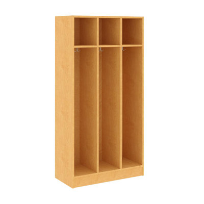Armoire de vestiaire pour salle de classe triple à trois compartiments