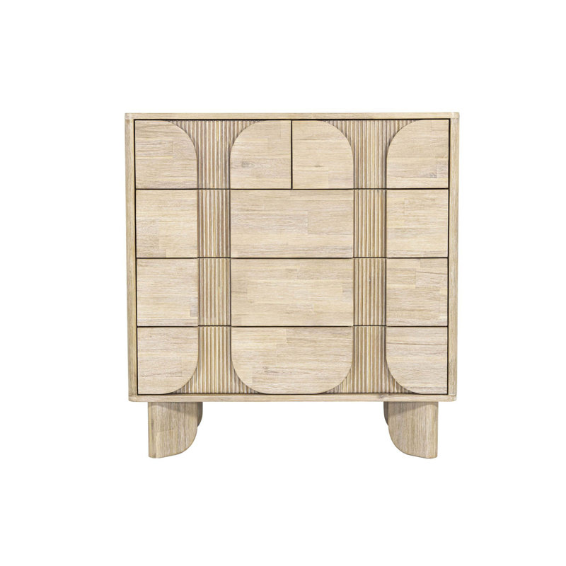 Hina 5-Drawer Acacia Chest