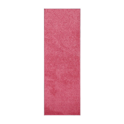 Furnish My Place Modern Plush Pet and Kids Friendly Solid Color Pink Area Rugs, Stain & Fade Resistance, Perfect for Living Room, Dining Room, Bedroom, Playroom and Kidsroom, Event, Wedding Rug