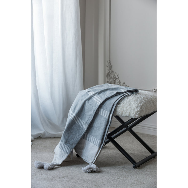 Jeté gris 50 x 60 po Conrad, paquet de 2, Gray