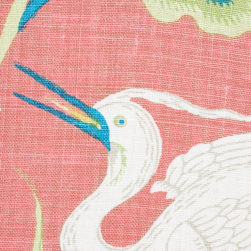 Lotus Garden Fabric, Red