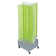 Pinwheel Pegboard Floor Display on Revolving Wheeled Base. Spinner Rack Stand. Panel Size: 13.5"W x 44"H