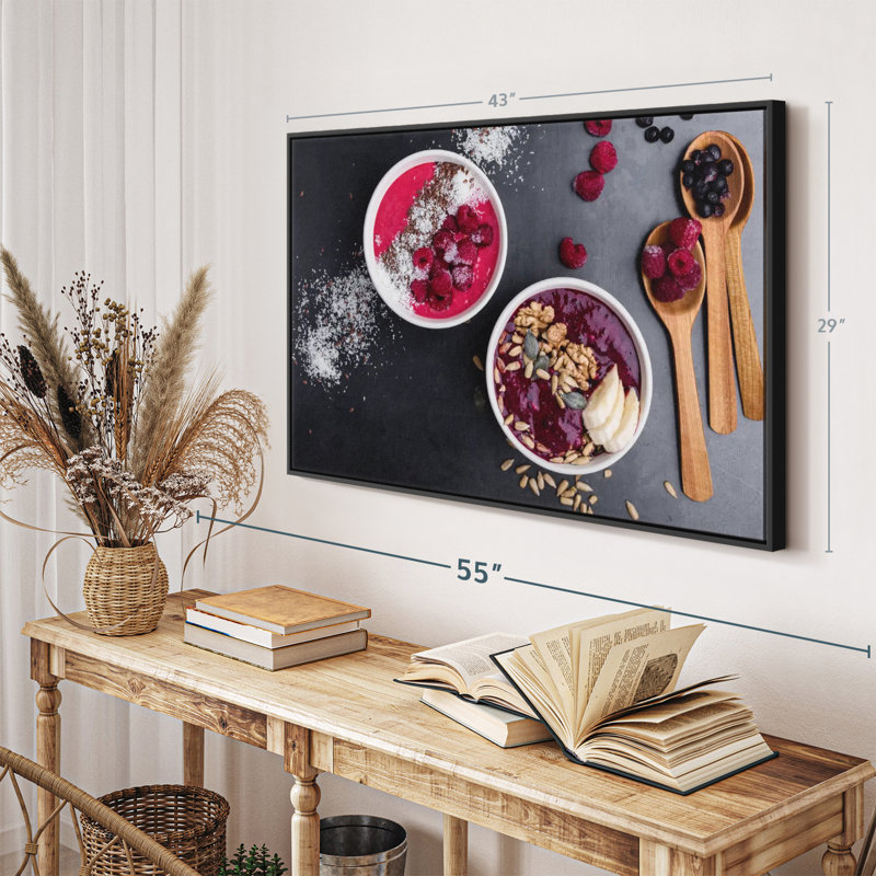 " Blueberries Smoothie Canvas Print ", 29" H x 43" W