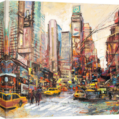 Morning Over Manhattan by Luigi FLorio - Wrapped Canvas Print