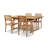 Parra Dalton Rectangular Teak Outdoor Extendable Dining Table