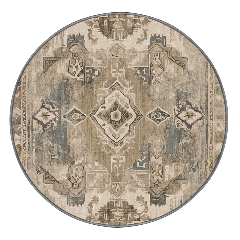 Tapis fil de fer historique, Rond 7 pi