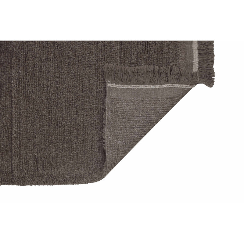 Sheep Of The World Hand Tufted Wool Area Rug in Sheep Brown, Runner 2'7" x 7'6"