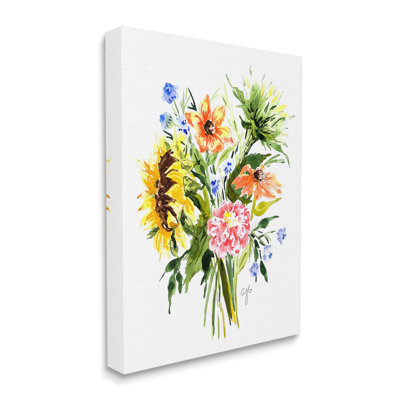 Country Bunches Bouquet Canvas Wall Art Design By Alexandria Gilbert Kincaid