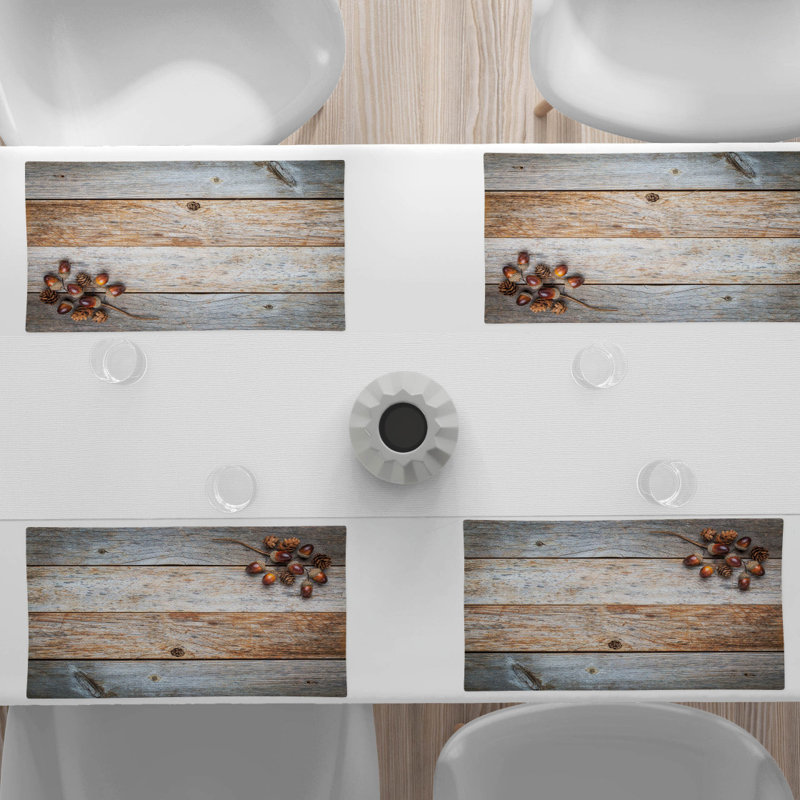 Polyester Striped Rectangle Placemat