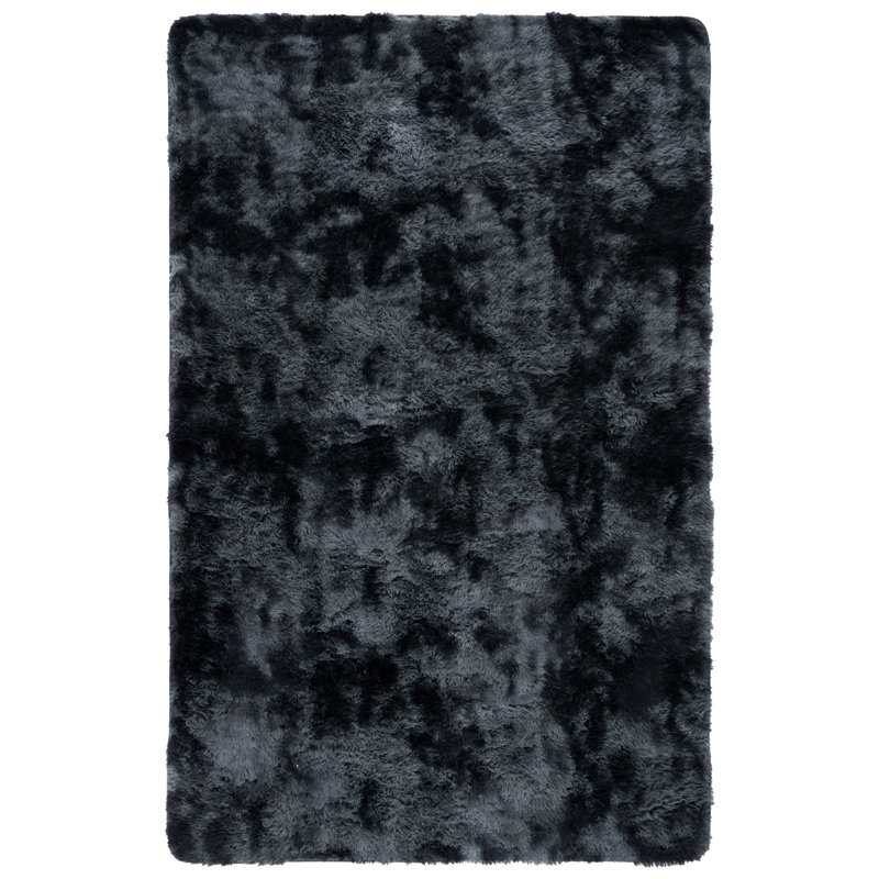 Zakiah Shag Performance Abstract Rug, Rectangle 5' x 8'