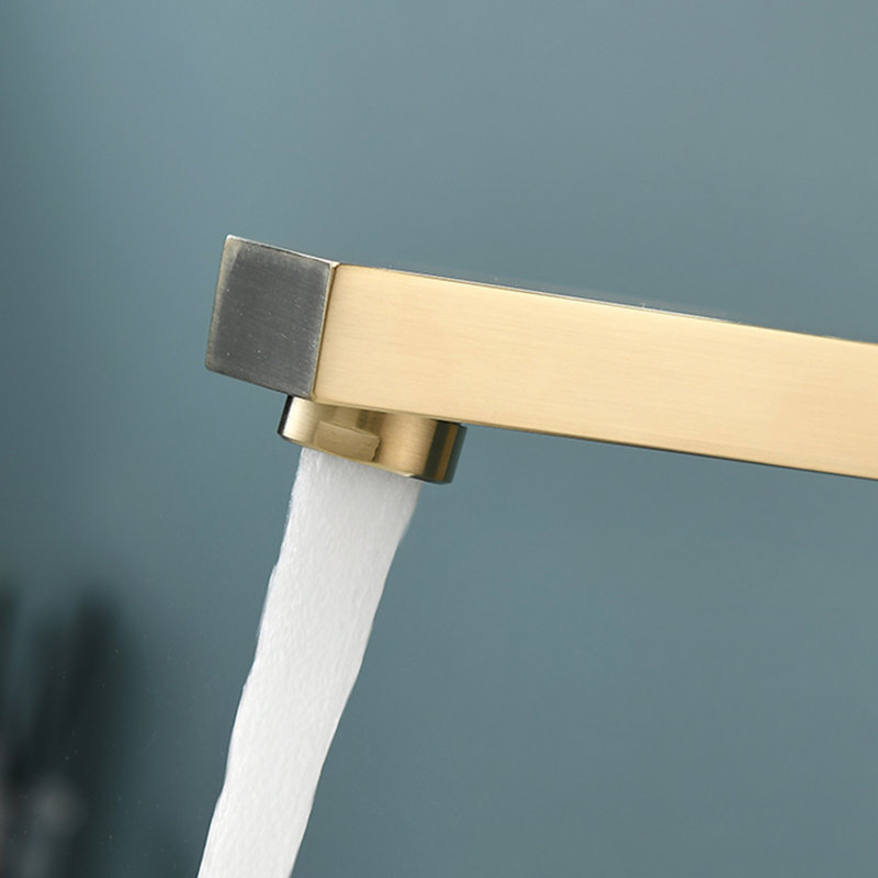 Single-handle Bathroom Faucet, Brushed Gold