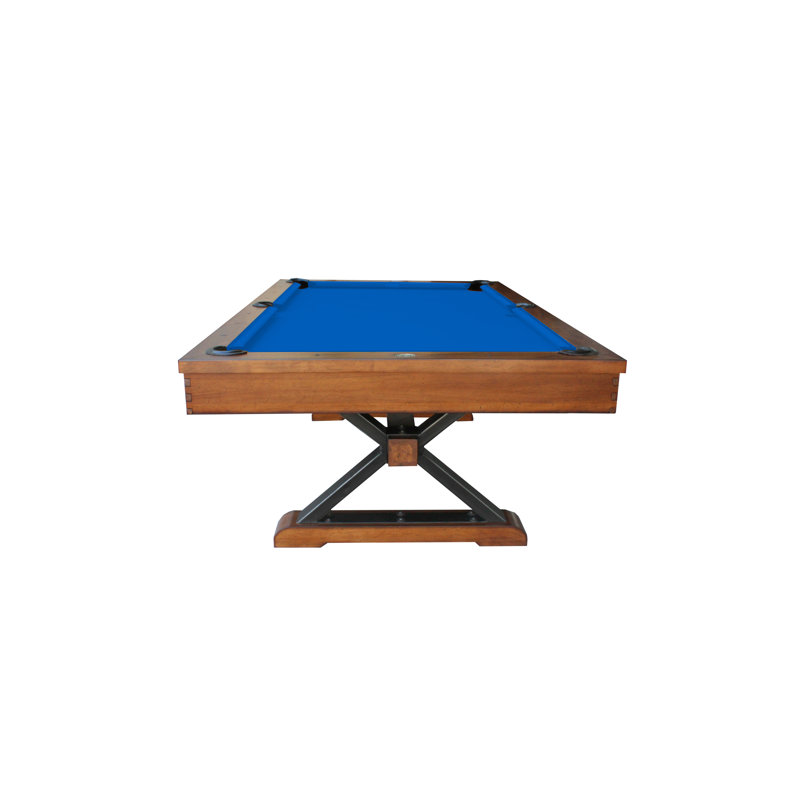 Santa Fe Slate Pool Table with Professional Installation Included, No, 7', Electric Blue