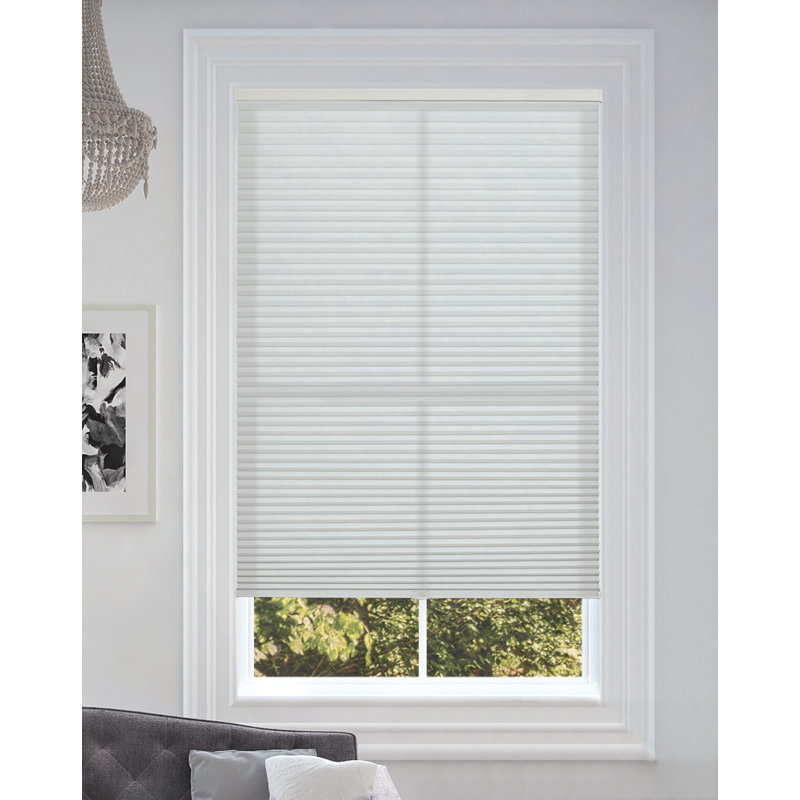 Store alvéolaire semi-transparent sans cordon Blindsavenue, L 48 po, L 72 po, Blanc