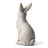 18"H MGO Sitting Rabbit Garden Statue