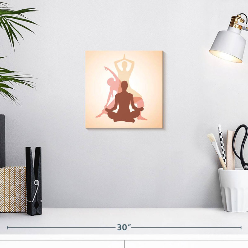 Kerrick Yoga Poses, 10" H x 10" W