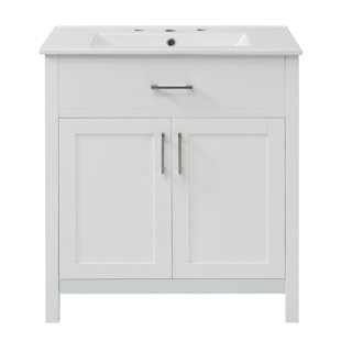 Meuble-lavabo de salle de bain avec lavabo et rangement spacieux - le choix parfait pour les petites salles de bain