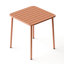 Table carrée pour l'extérieur Brick Red