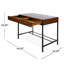 Bureau en bois massif 