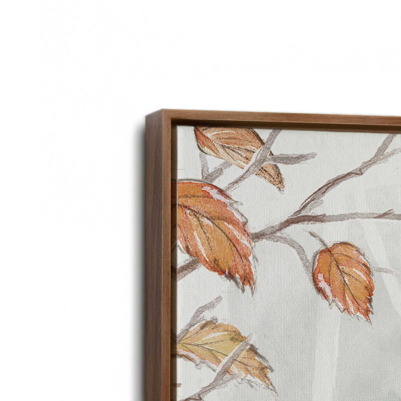 «Pumpkin Patch Pup», ensemble de 3 impressions sur toile, H 25 po x l 75 po, Impression encadrée sans passe-partout, Noyer