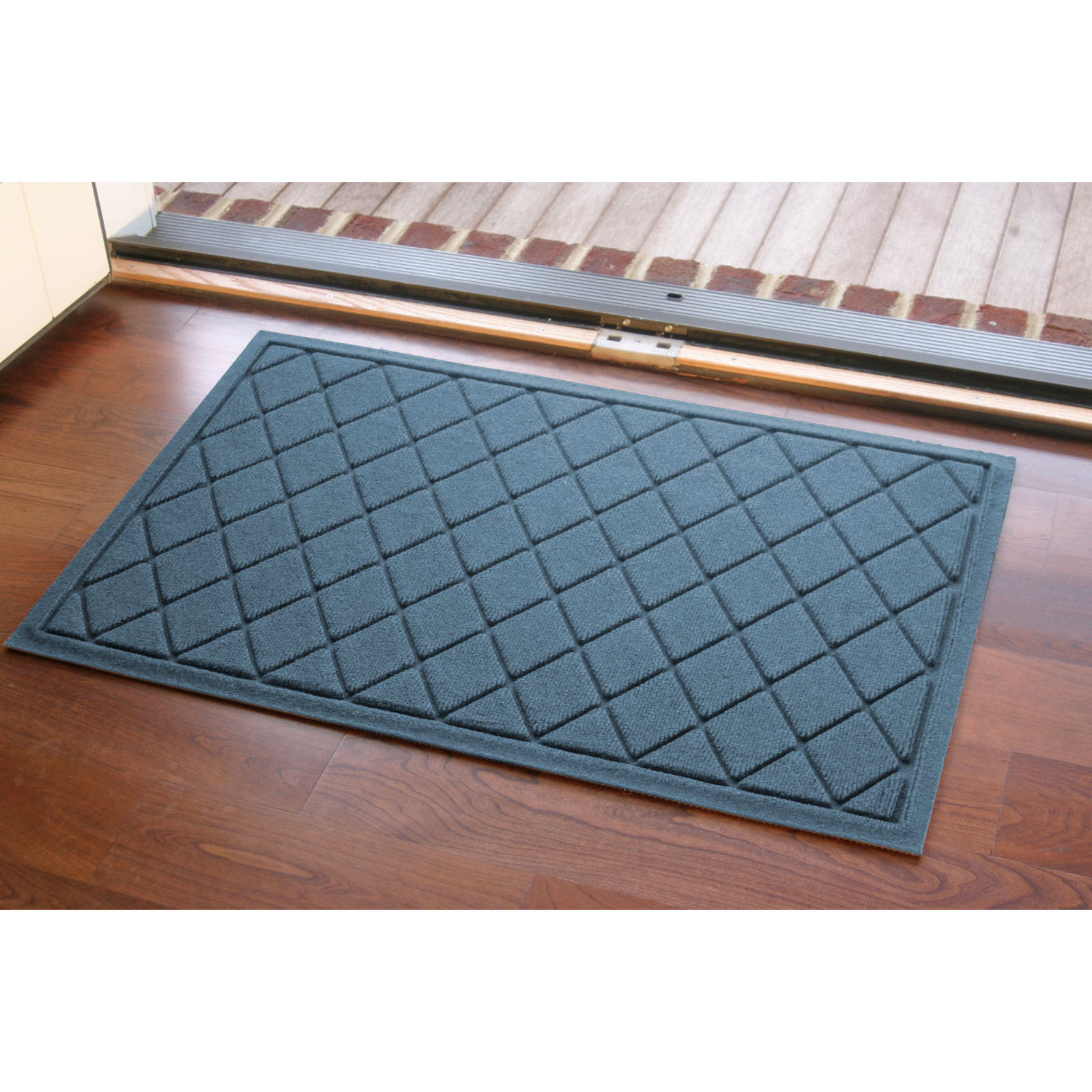 WaterHog Non-Slip Indoor/Outdoor Doormat, Bluestone, Rectangle 24" x 36"