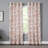 Quickep Polyester / Cotton Light-Filtering Jacobean Print Curtain Panel with Grommet Top-769361926-769361927