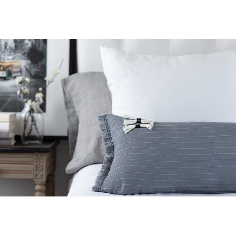 Cambria Linen Bolster Pillow Cover & Insert