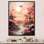 «Skyline Puffy Peach Castle» sur toile