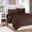 Soloft Plush Brown Micro Plush 4-Piece Full Sheet Set-1386765638-1392453820