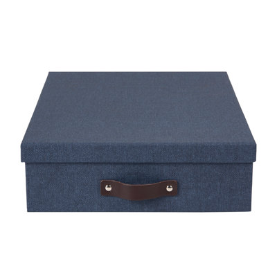 Bigso Oskar Canvas Fiberboard Document Letter Box